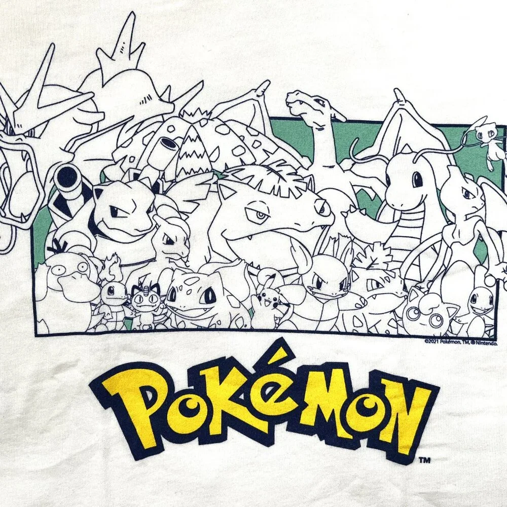 NWT Kids Old Navy Pokemon T-Shirt (White) M/8